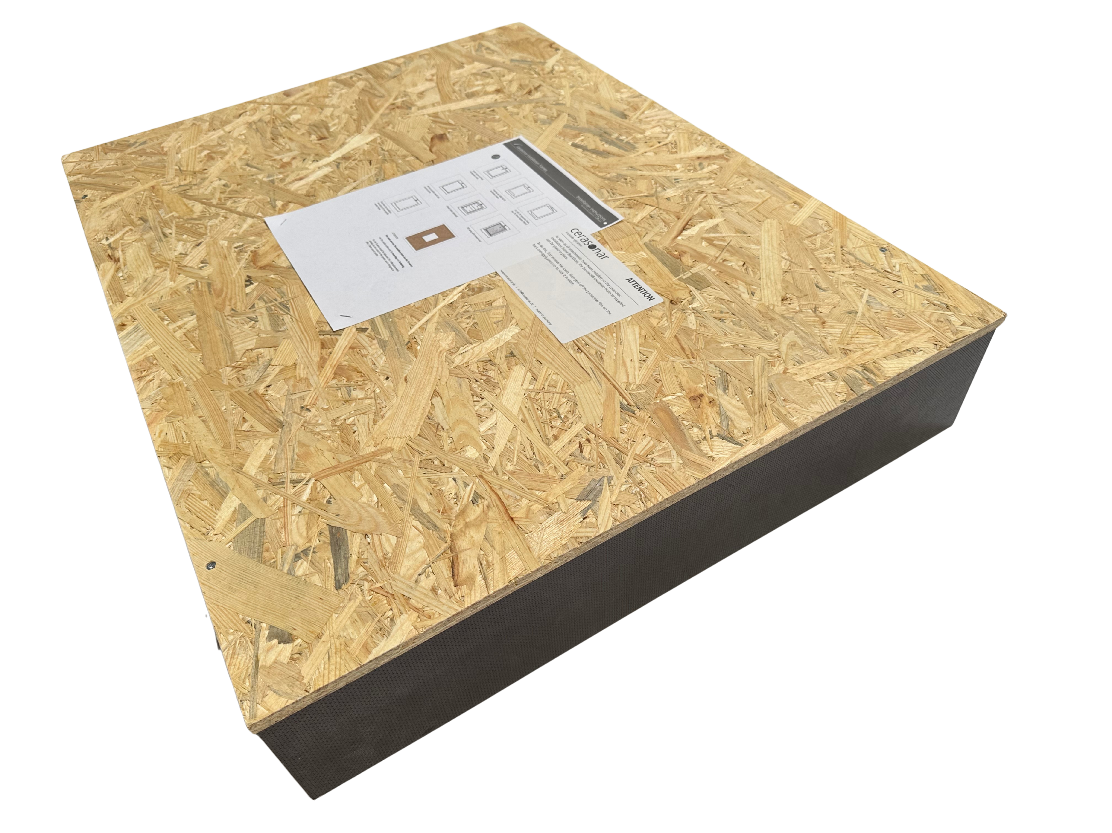 Closed cerasonar installation frame (backbox)