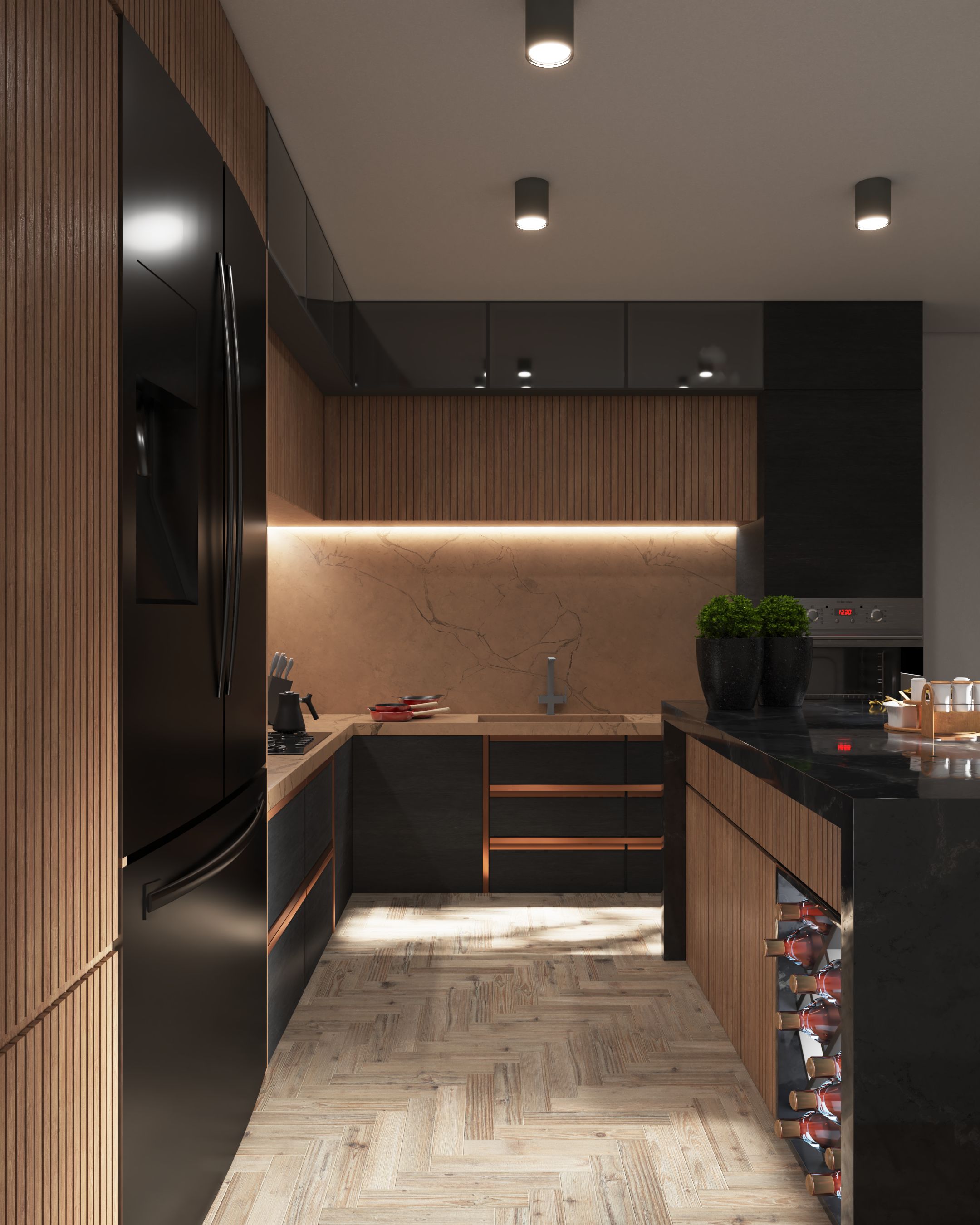 Wood & veneer interiors · architectural audio by cerasonar